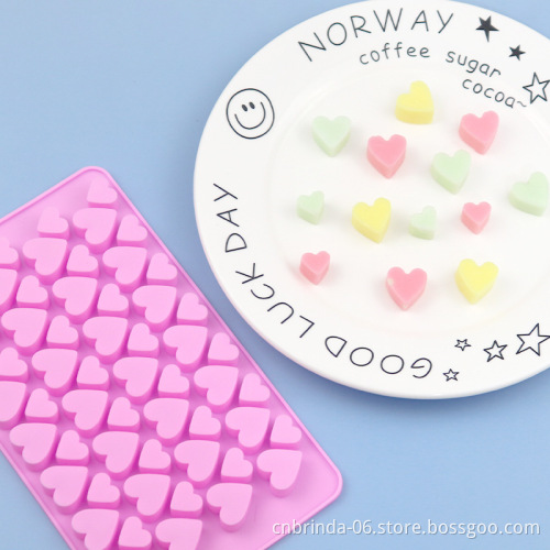 Heart Shape Silicone Molds Valentine's Chocolate Candy Molds Baking Jelly Mold for Party Cake Decoration